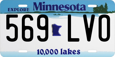 MN license plate 569LVO