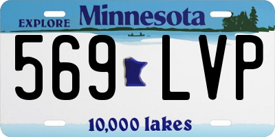 MN license plate 569LVP