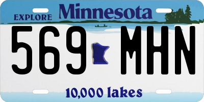 MN license plate 569MHN