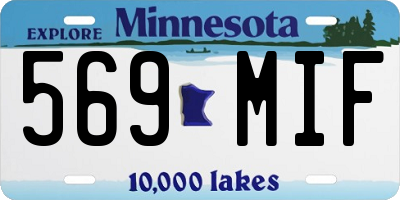 MN license plate 569MIF