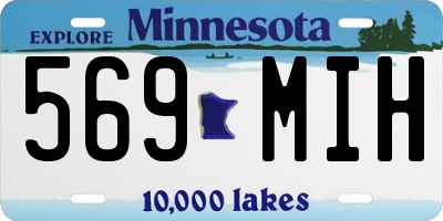 MN license plate 569MIH