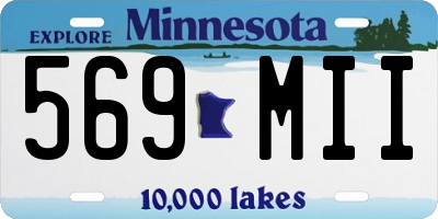 MN license plate 569MII