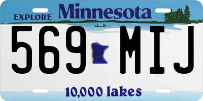 MN license plate 569MIJ