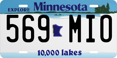 MN license plate 569MIO