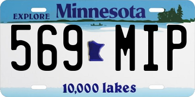 MN license plate 569MIP