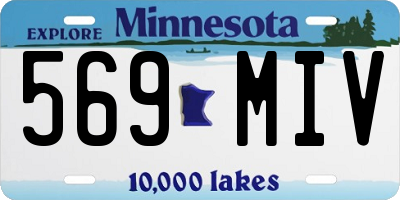 MN license plate 569MIV
