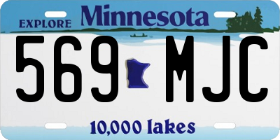 MN license plate 569MJC