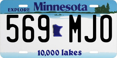 MN license plate 569MJO