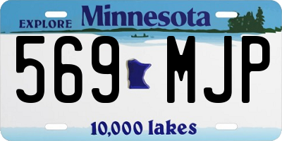 MN license plate 569MJP