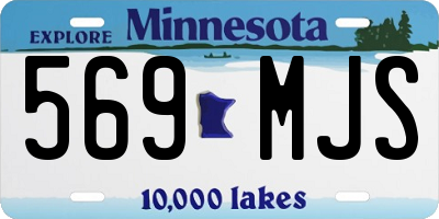 MN license plate 569MJS
