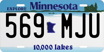 MN license plate 569MJU
