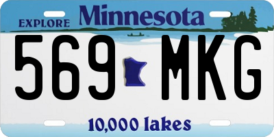 MN license plate 569MKG
