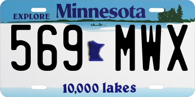 MN license plate 569MWX