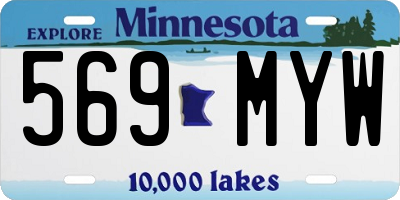 MN license plate 569MYW