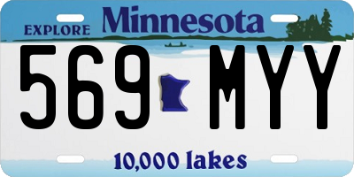 MN license plate 569MYY