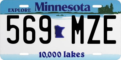 MN license plate 569MZE