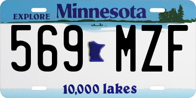 MN license plate 569MZF