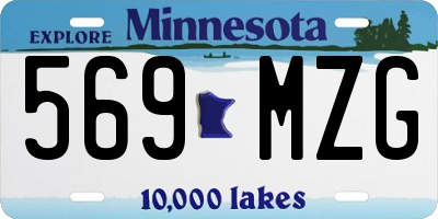 MN license plate 569MZG