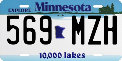 MN license plate 569MZH