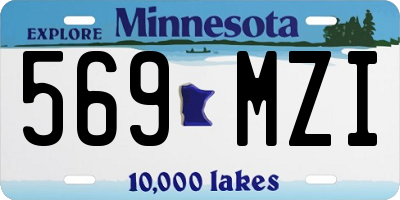 MN license plate 569MZI