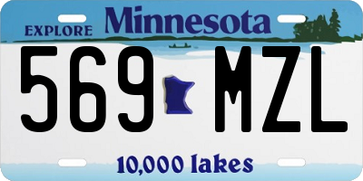 MN license plate 569MZL