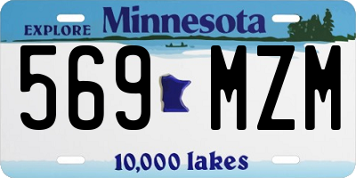 MN license plate 569MZM