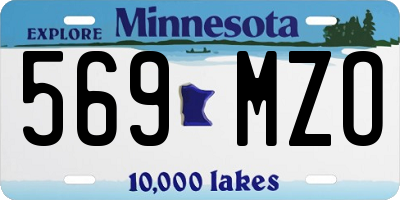 MN license plate 569MZO