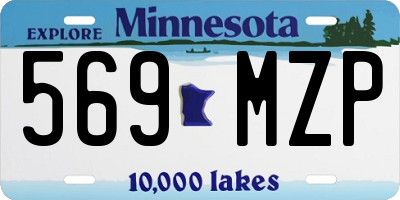 MN license plate 569MZP