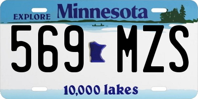 MN license plate 569MZS