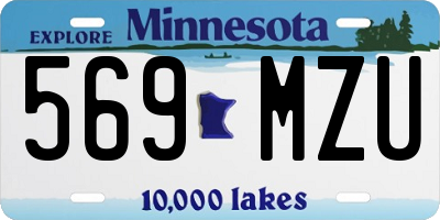 MN license plate 569MZU