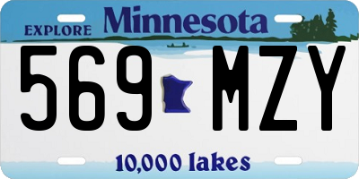 MN license plate 569MZY