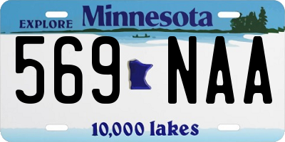 MN license plate 569NAA