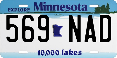 MN license plate 569NAD