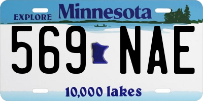 MN license plate 569NAE