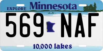 MN license plate 569NAF