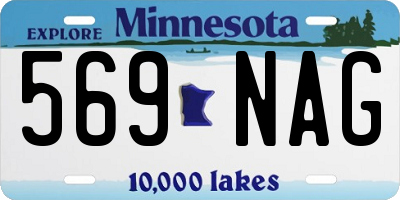 MN license plate 569NAG