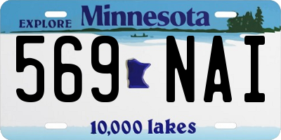 MN license plate 569NAI