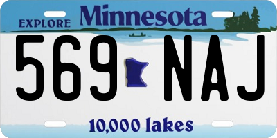 MN license plate 569NAJ