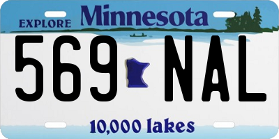 MN license plate 569NAL