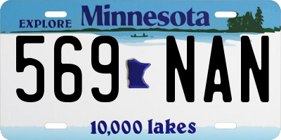 MN license plate 569NAN