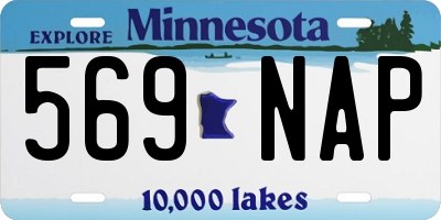 MN license plate 569NAP