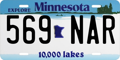 MN license plate 569NAR