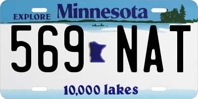 MN license plate 569NAT