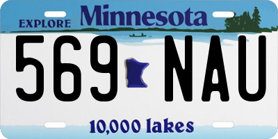 MN license plate 569NAU