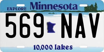 MN license plate 569NAV