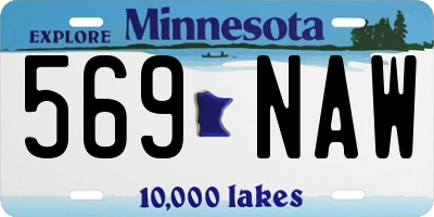 MN license plate 569NAW