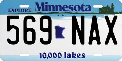 MN license plate 569NAX