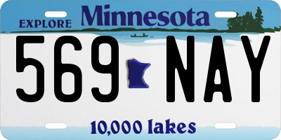 MN license plate 569NAY