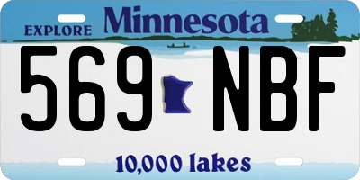 MN license plate 569NBF