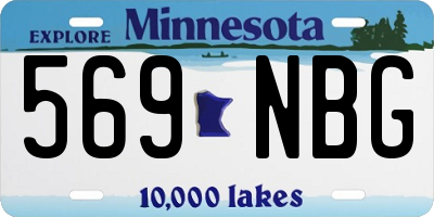 MN license plate 569NBG